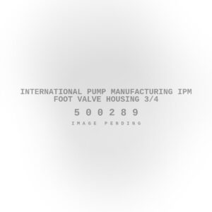 International Pump Manufacturing IPM Foot Valve Housing 3/4