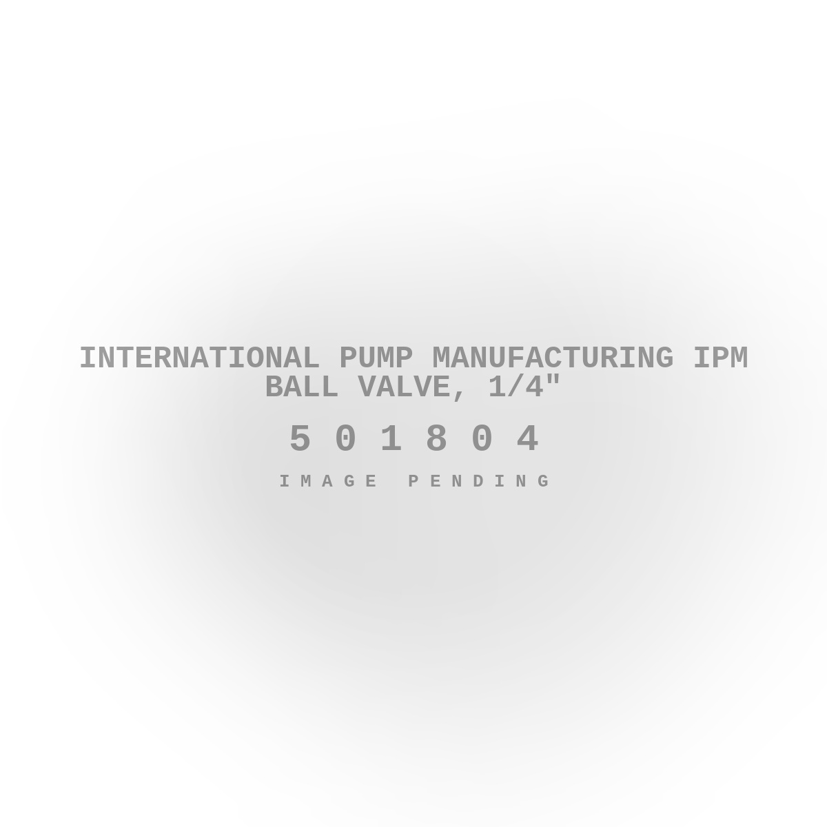 International Pump Manufacturing IPM Ball Valve, 1/4"