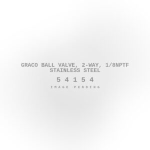 Graco Ball Valve, 2-WAY, 1/8NPTF Stainless Steel