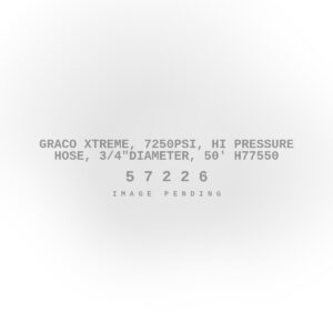 Graco Xtreme, 7250PSI, Hi Pressure Hose, 3/4"diameter, 50' H77550