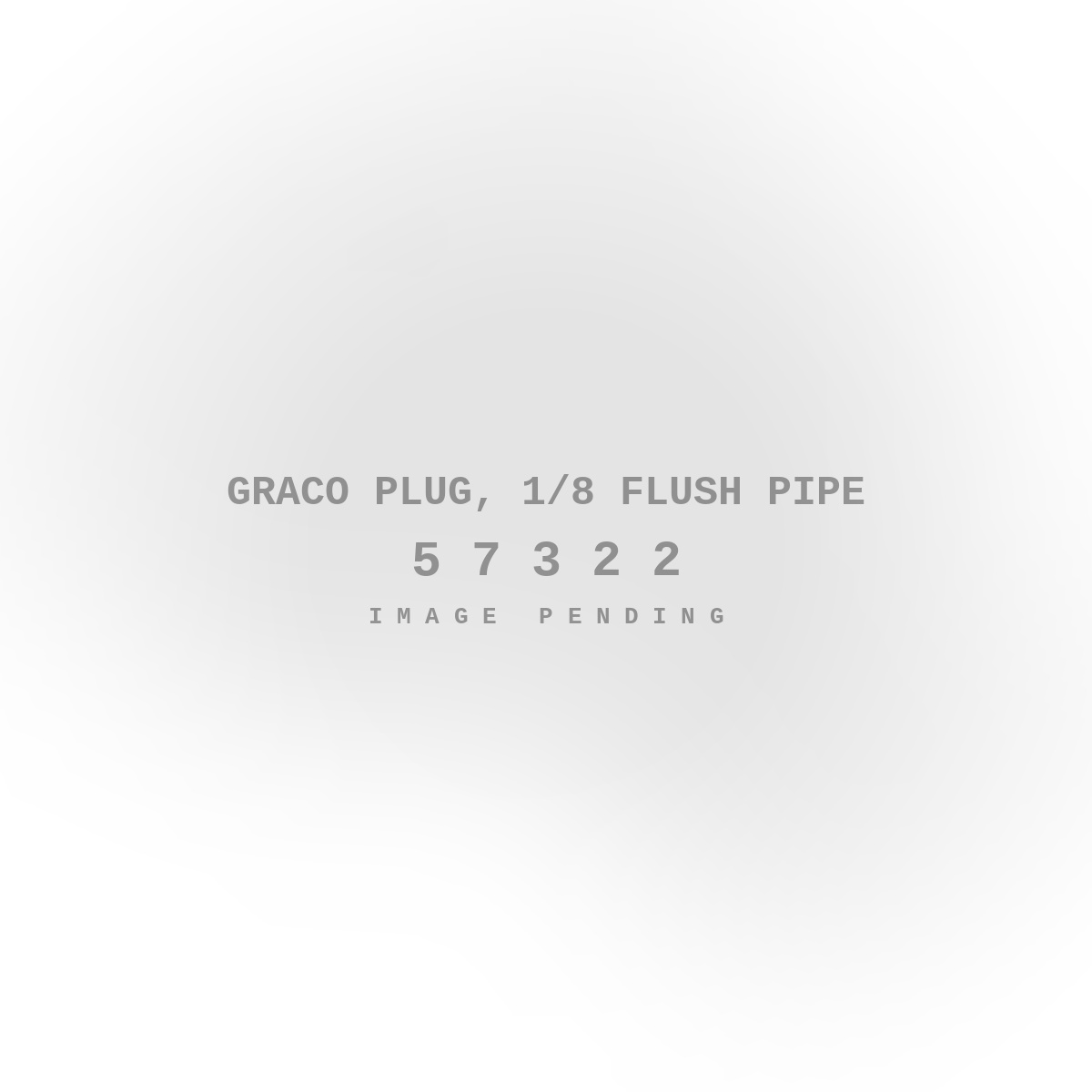 Graco Plug, 1/8 Flush Pipe