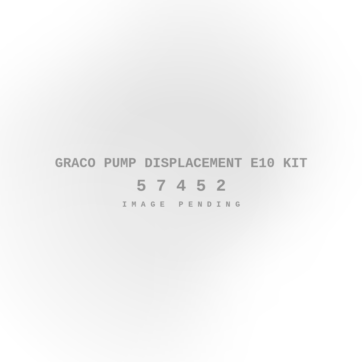 Graco Pump Displacement E10 Kit