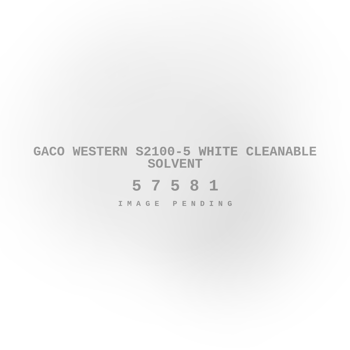 Gaco Western S2100-5 White Cleanable Solvent