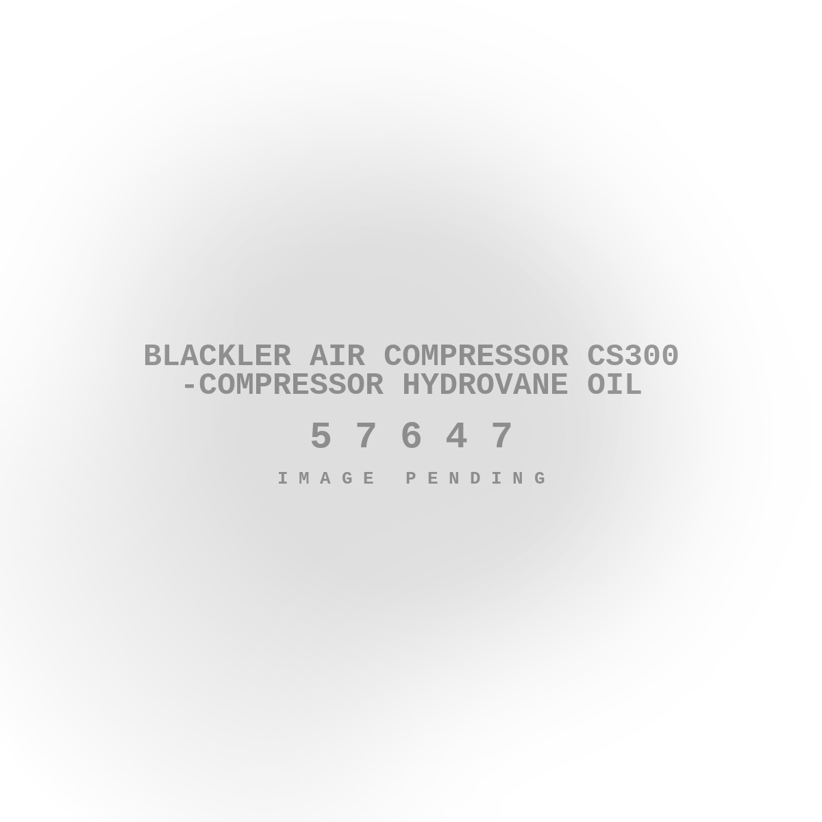 Blackler Air Compressor CS300 -Compressor Hydrovane Oil