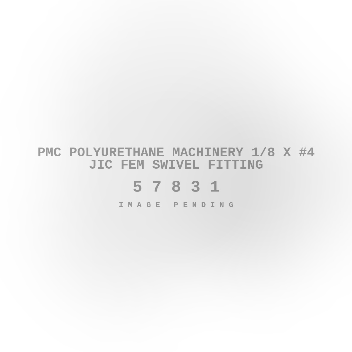 PMC Polyurethane Machinery 1/8 X #4 JIC Fem Swivel Fitting
