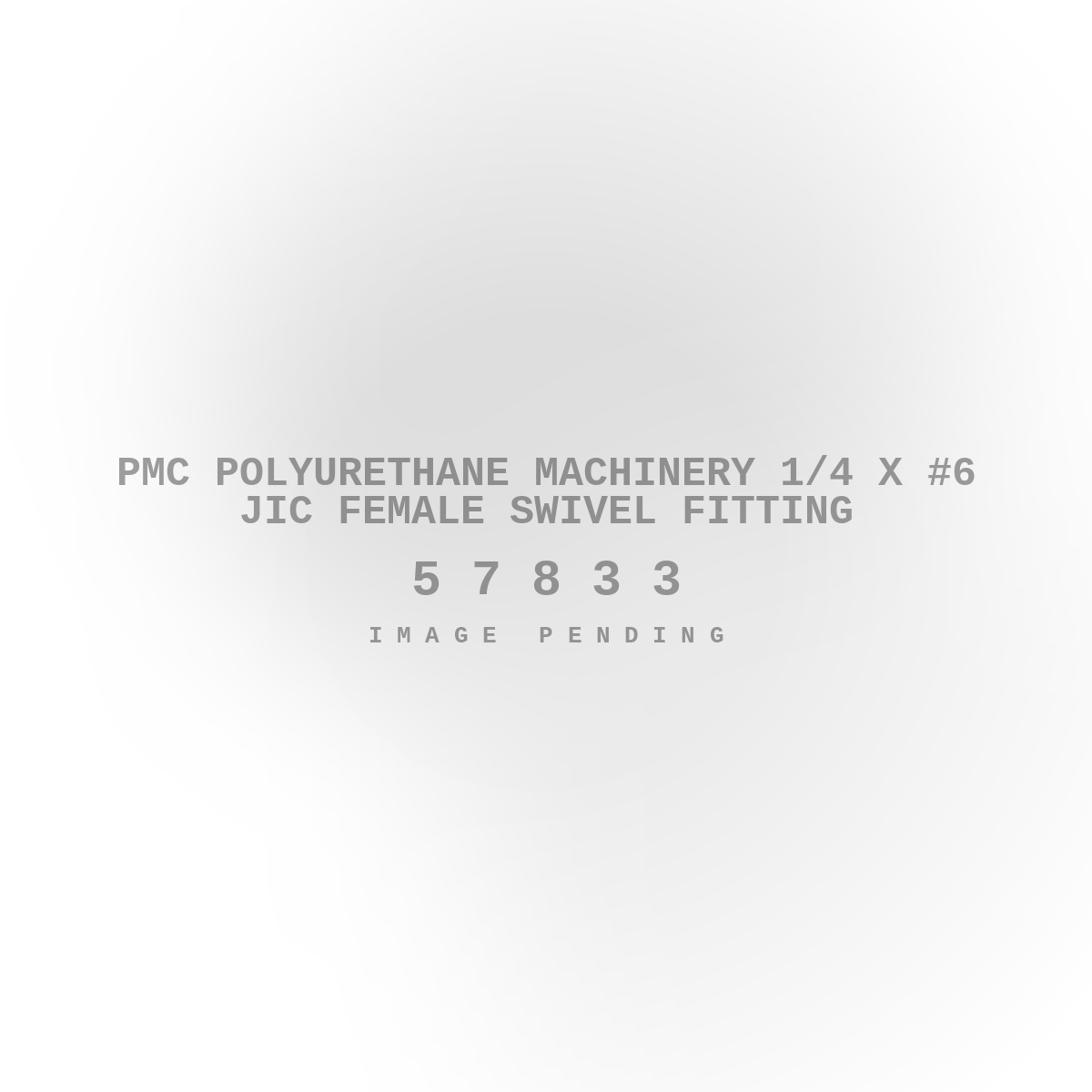 PMC Polyurethane Machinery 1/4 X #6 JIC Female Swivel Fitting