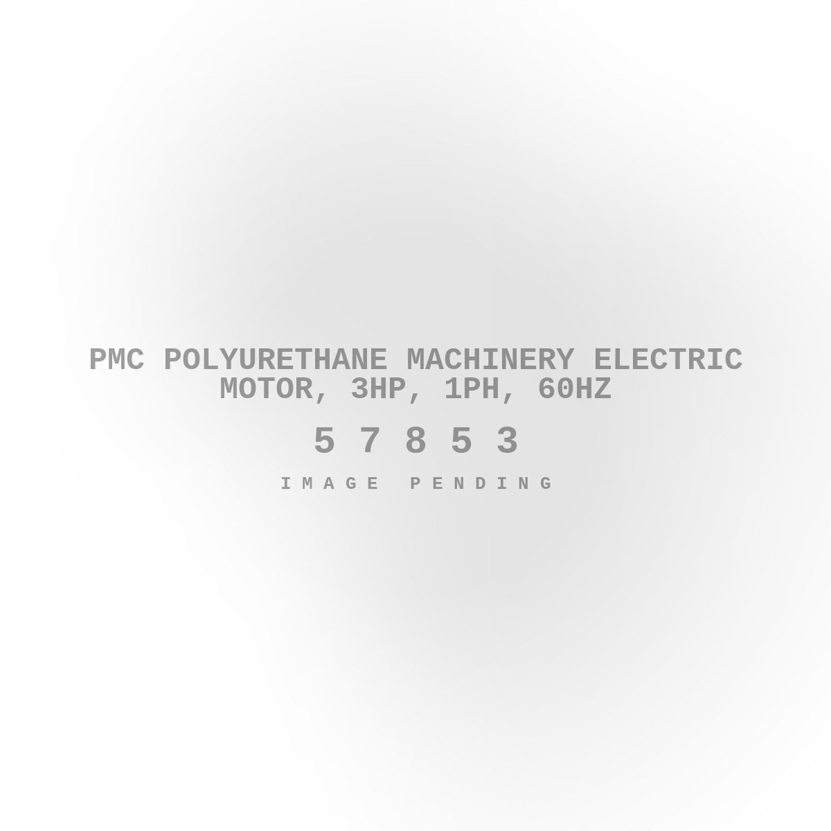 PMC Polyurethane Machinery Electric Motor, 3HP, 1ph, 60Hz
