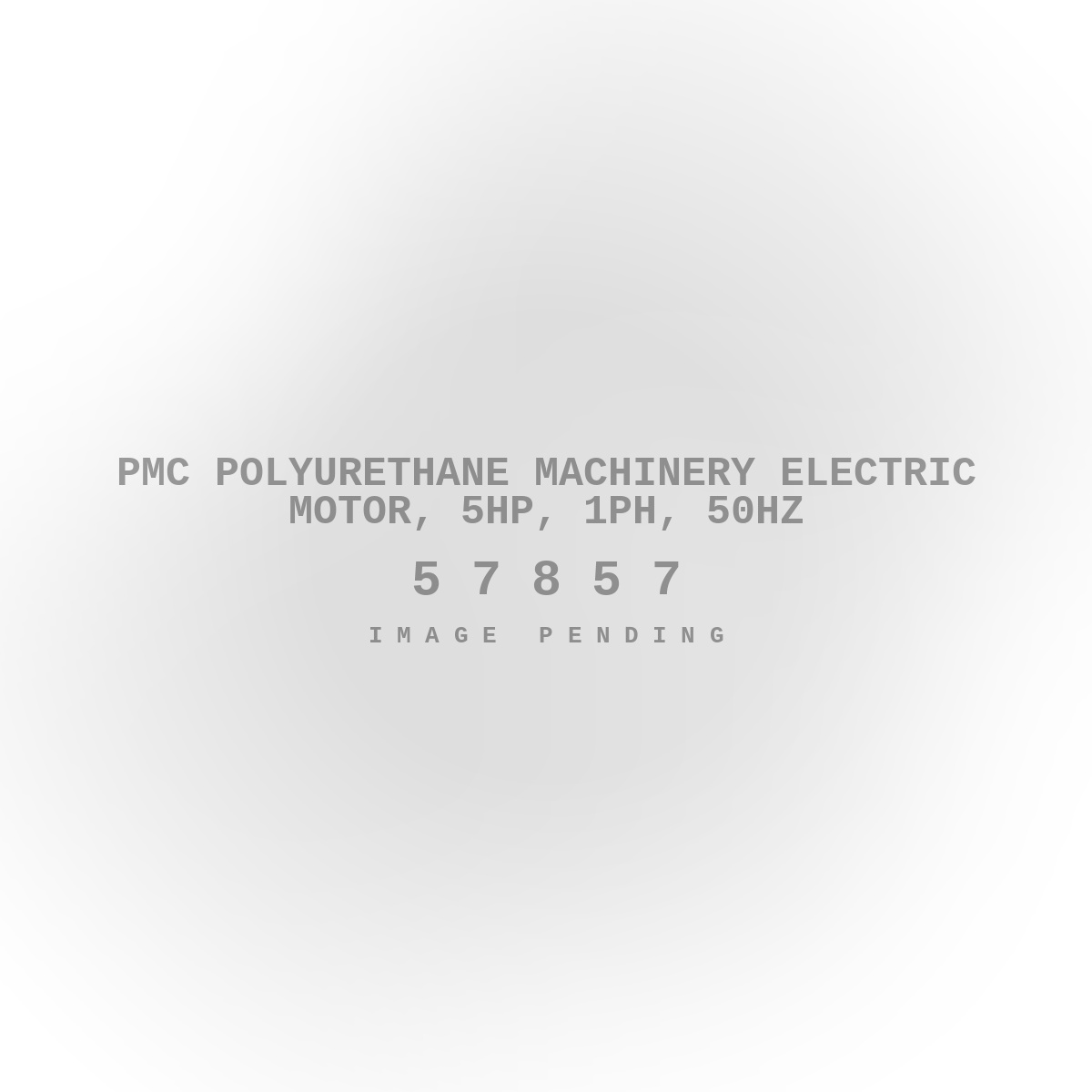 PMC Polyurethane Machinery Electric Motor, 5HP, 1ph, 50hz