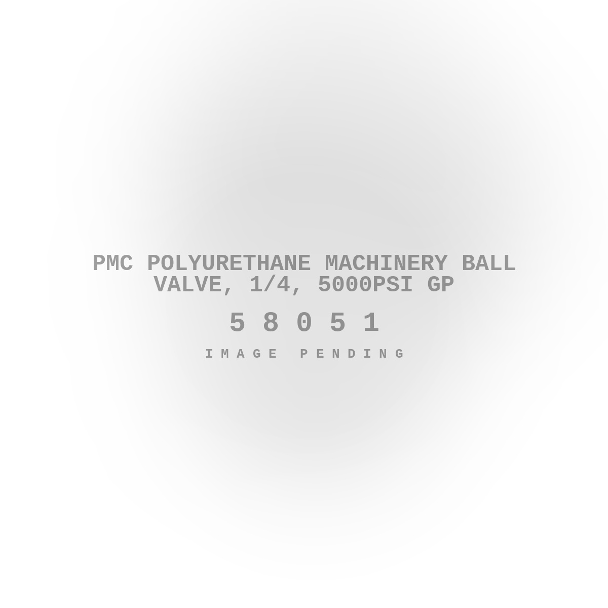 PMC Polyurethane Machinery Ball Valve, 1/4, 5000psi GP
