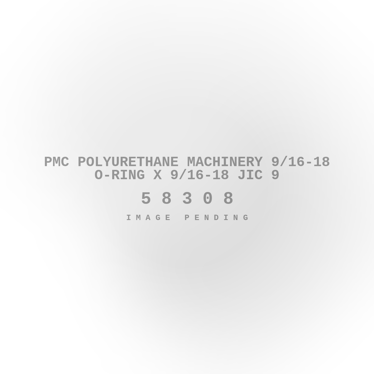 PMC Polyurethane Machinery 9/16-18 O-Ring X 9/16-18 JIC 9