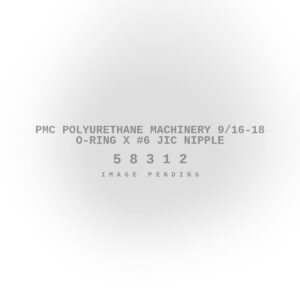 PMC Polyurethane Machinery 9/16-18 O-Ring X #6 JIC Nipple