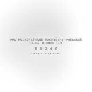 PMC Polyurethane Machinery Pressure Gauge 0-3000 PSI