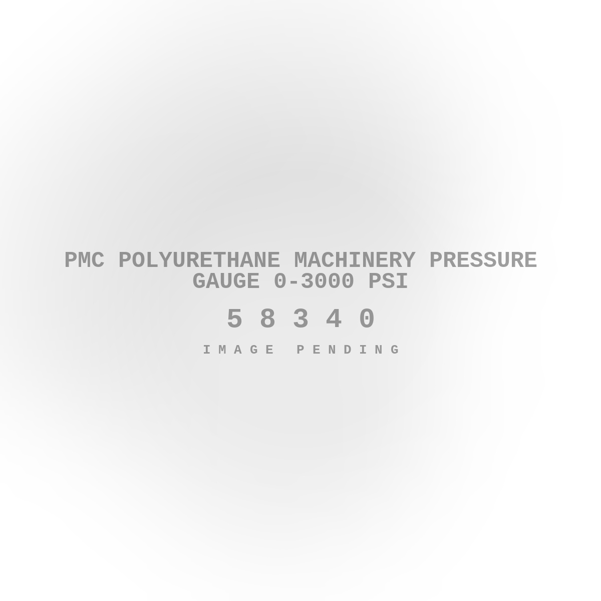 PMC Polyurethane Machinery Pressure Gauge 0-3000 PSI