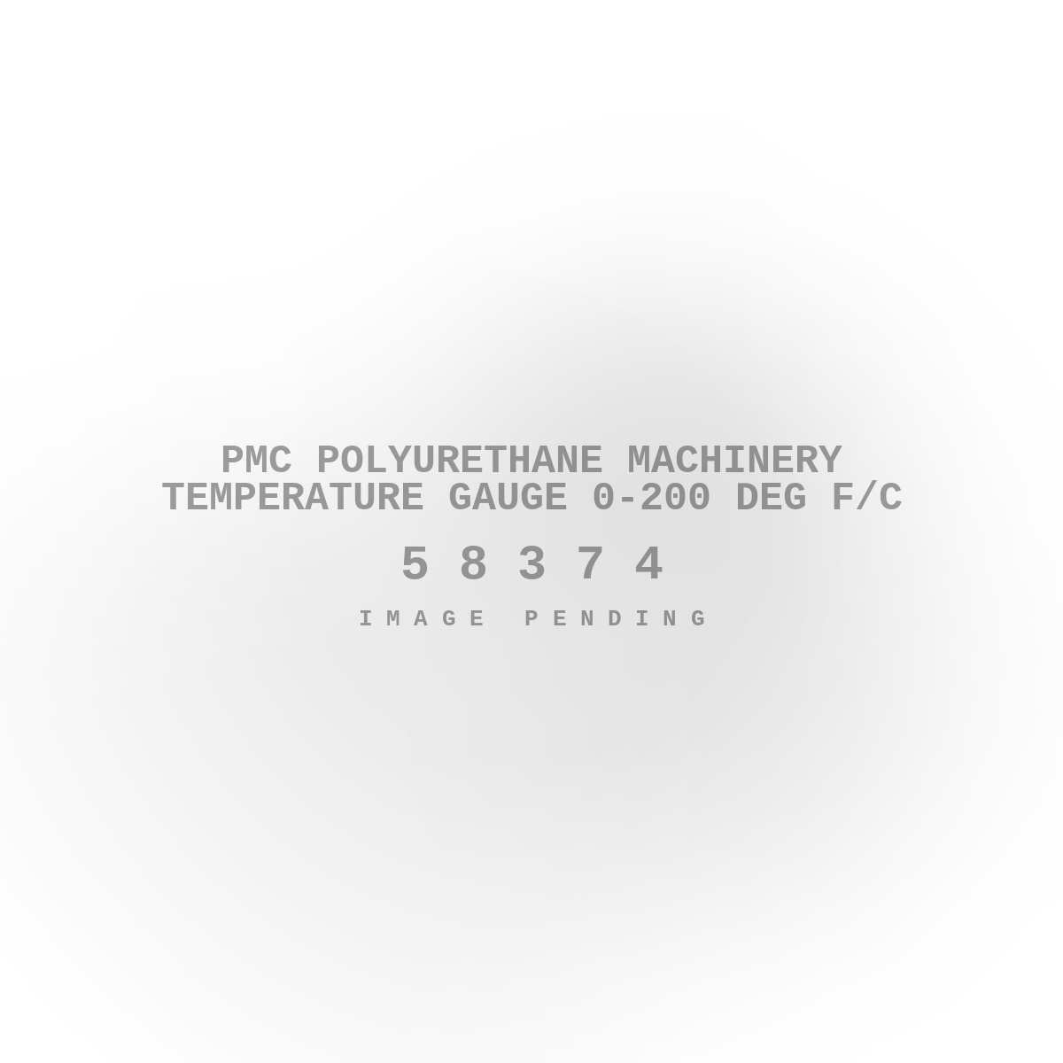 PMC Polyurethane Machinery Temperature Gauge 0-200 Deg F/c