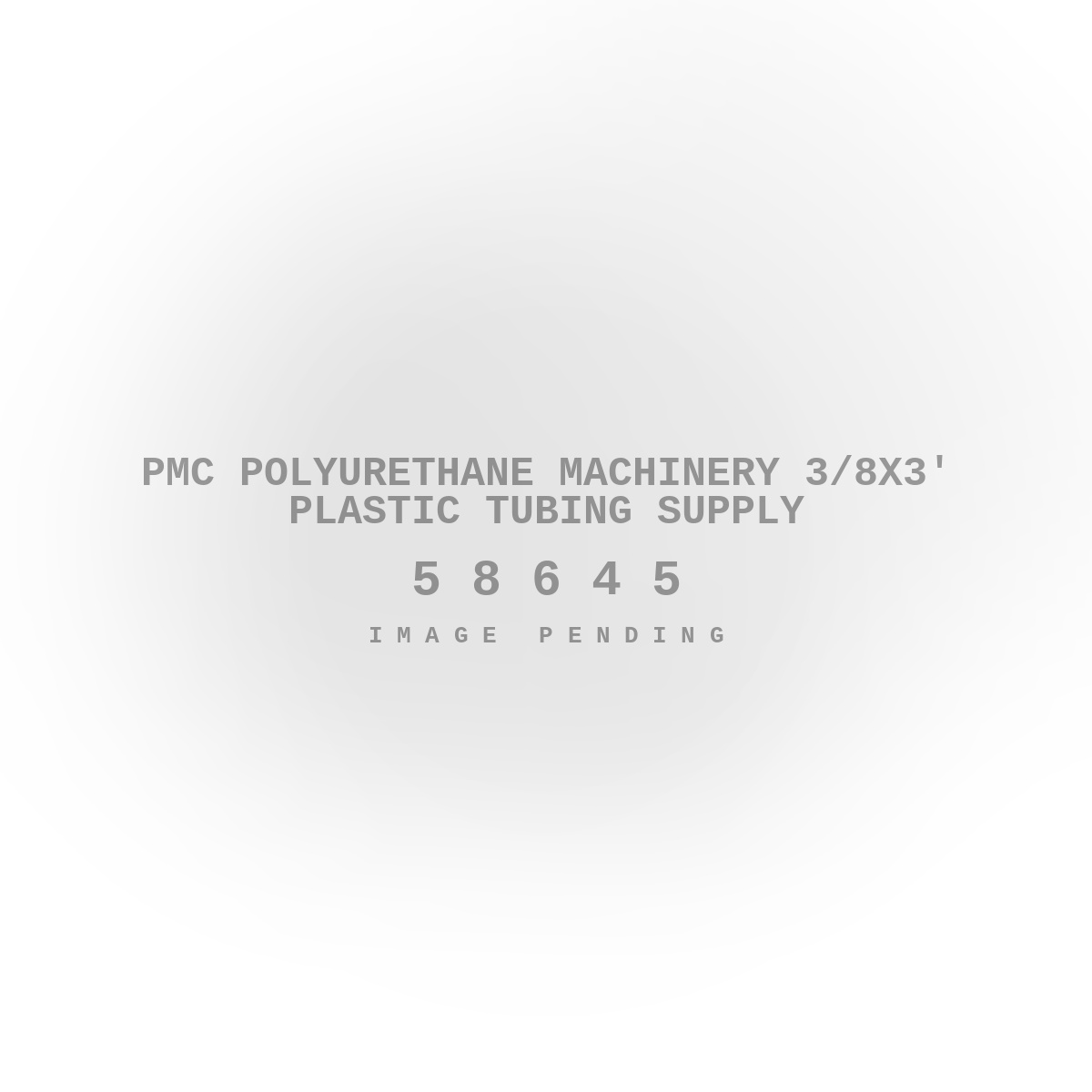 PMC Polyurethane Machinery 3/8x3' Plastic Tubing Supply