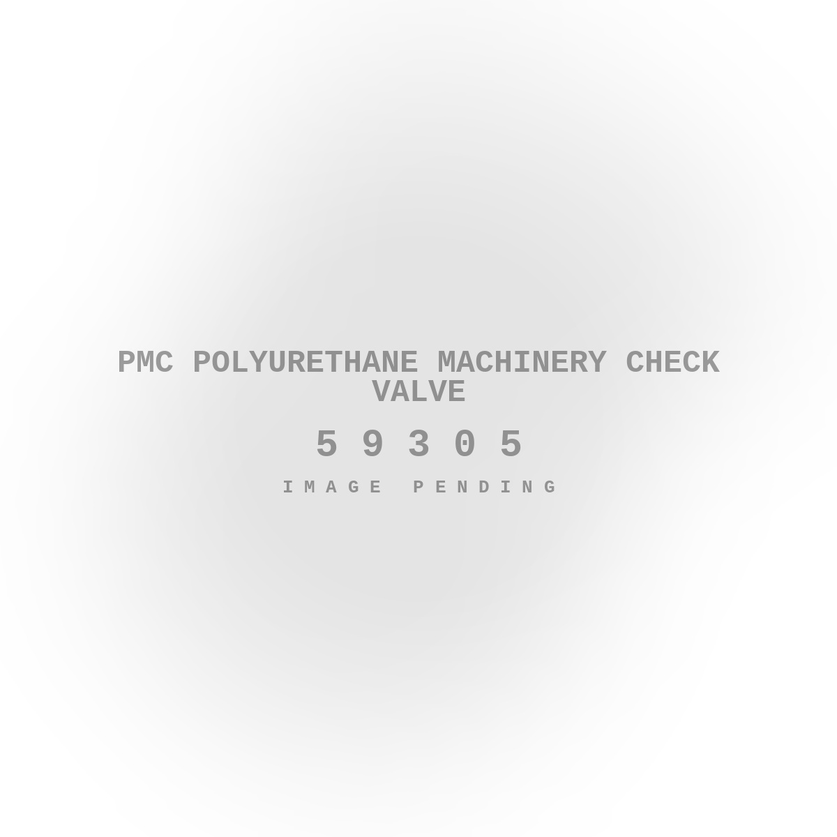 PMC Polyurethane Machinery Check Valve
