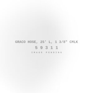 Graco Hose, 25' L, 1 3/8" Cmlk