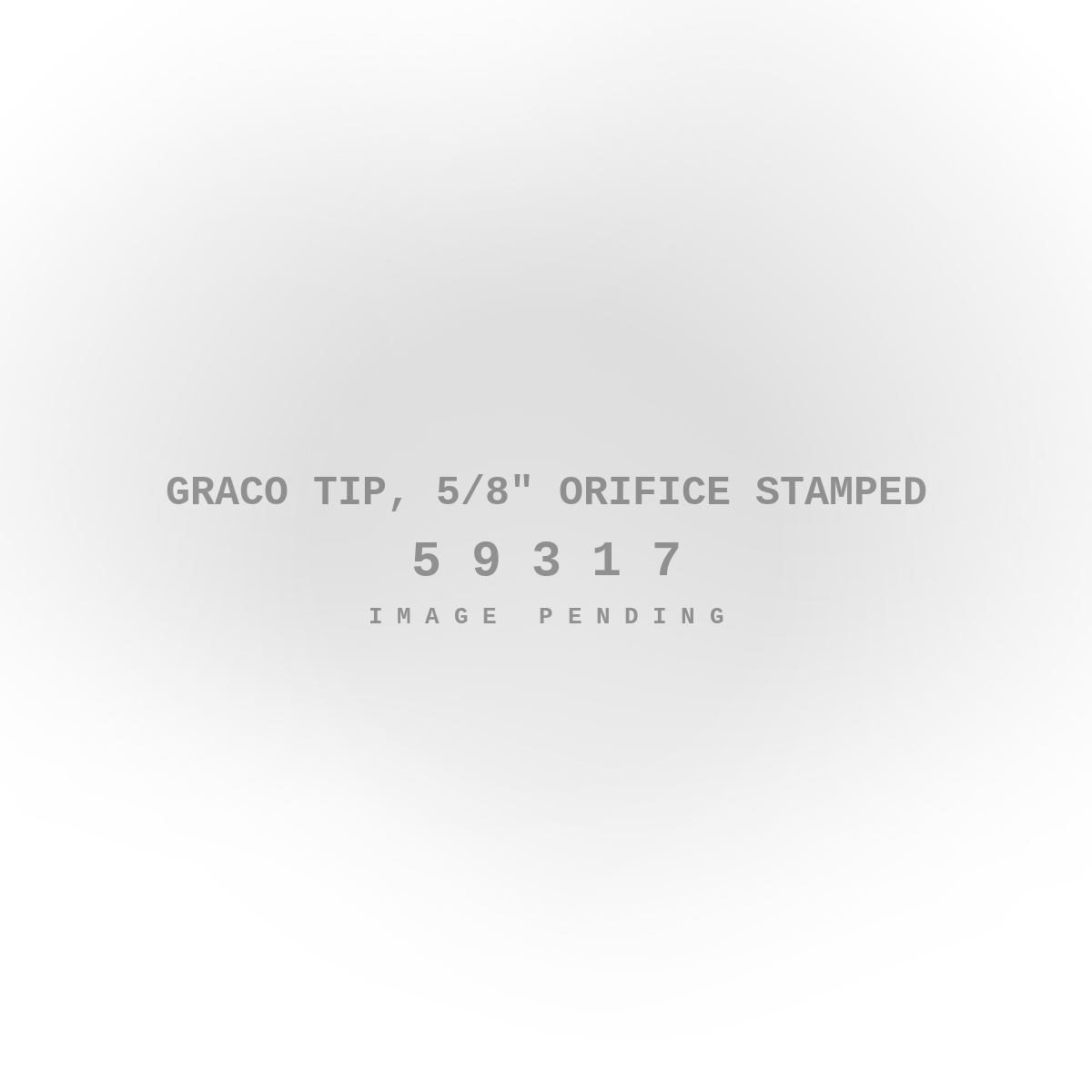 Graco Tip, 5/8" Orifice Stamped