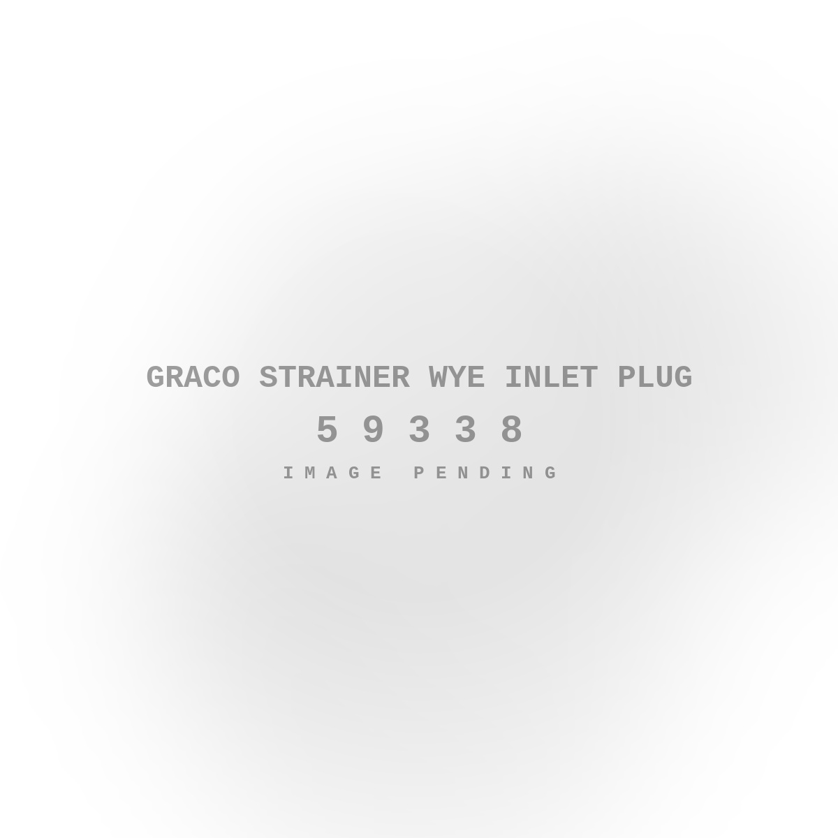 Graco Strainer Wye Inlet Plug