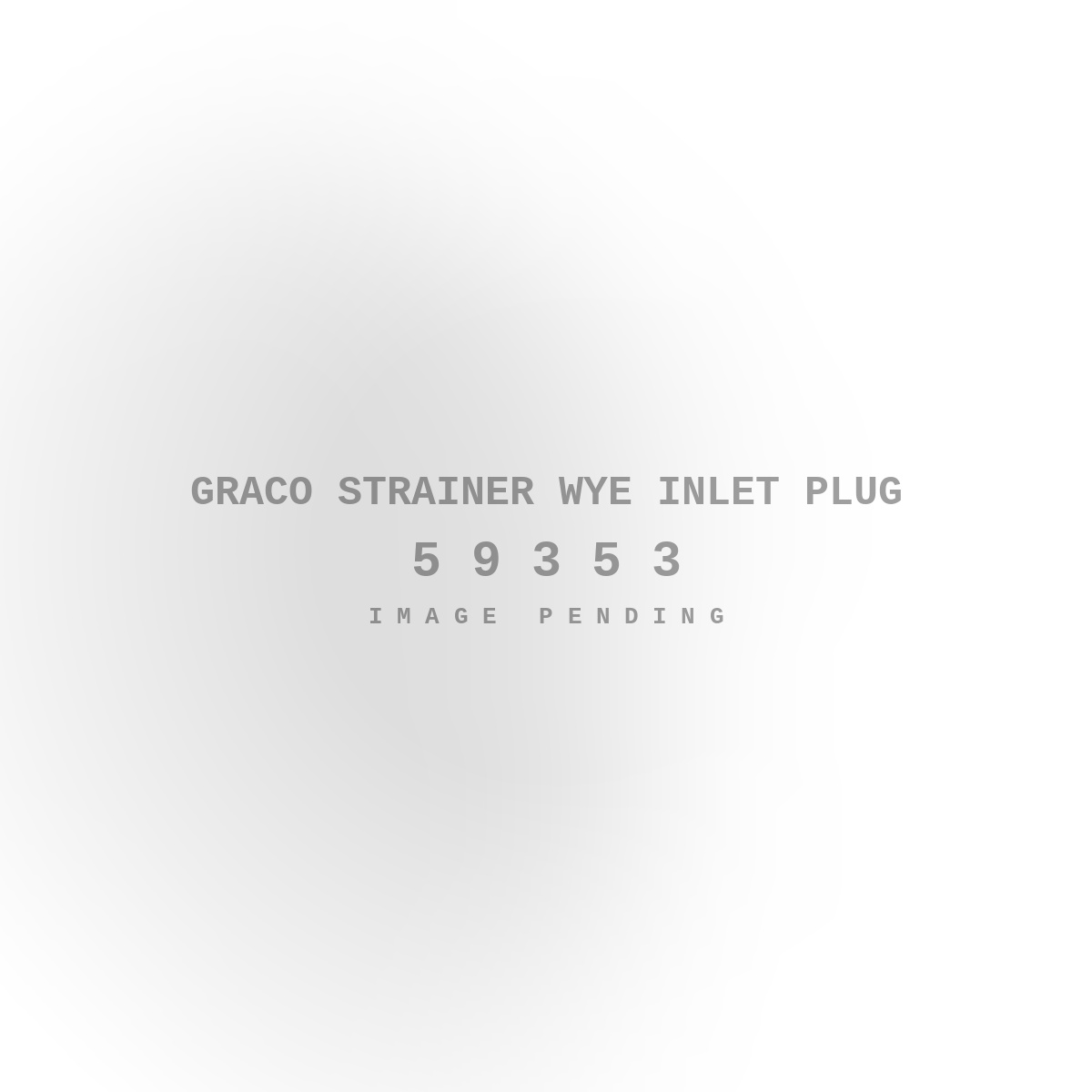 Graco Strainer Wye Inlet Plug