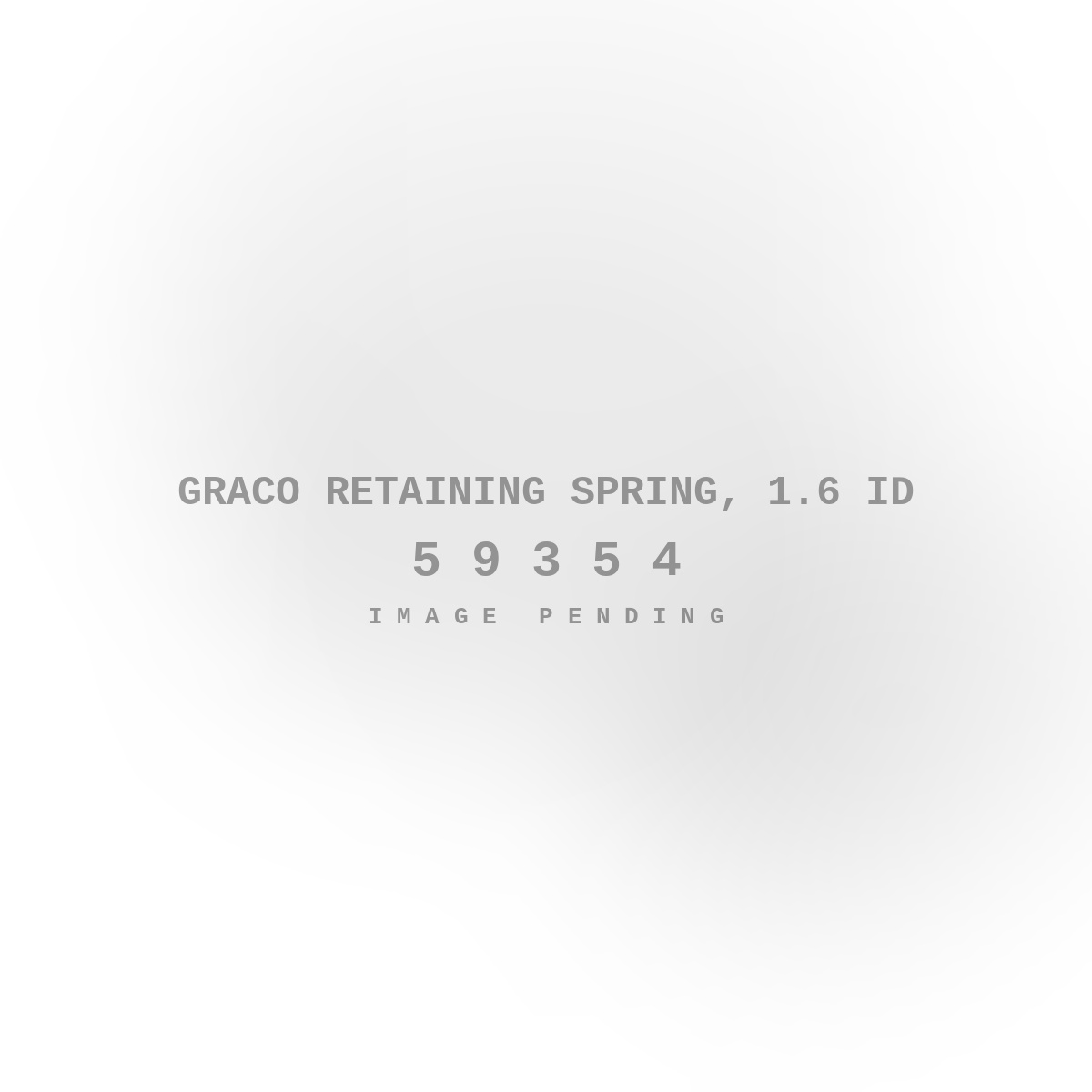 Graco Retaining Spring, 1.6 ID