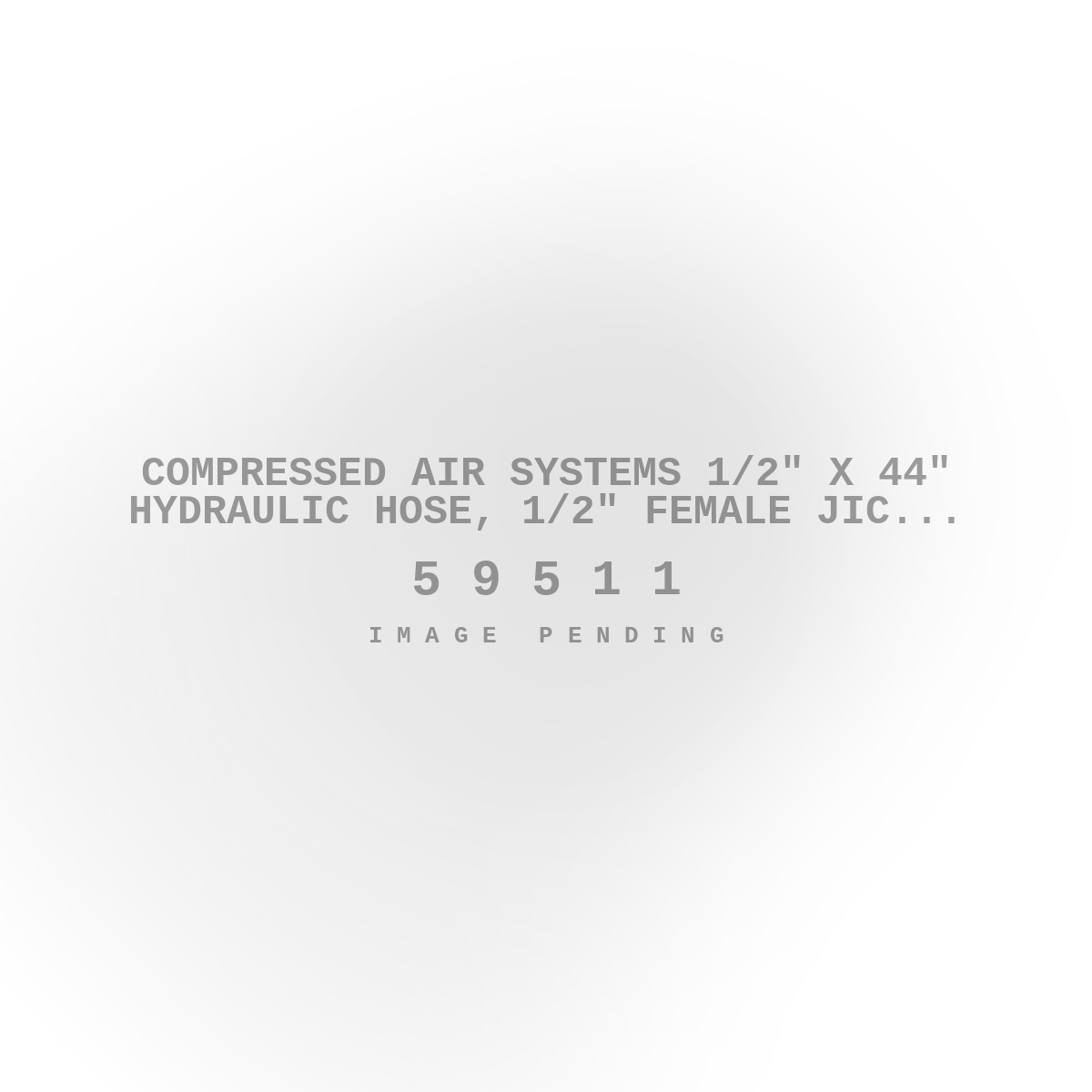 Compressed Air Systems 1/2" X 44" Hydraulic Hose, 1/2" Female JIC Straight