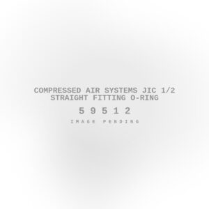 Compressed Air Systems JIC 1/2 Straight Fitting O-Ring