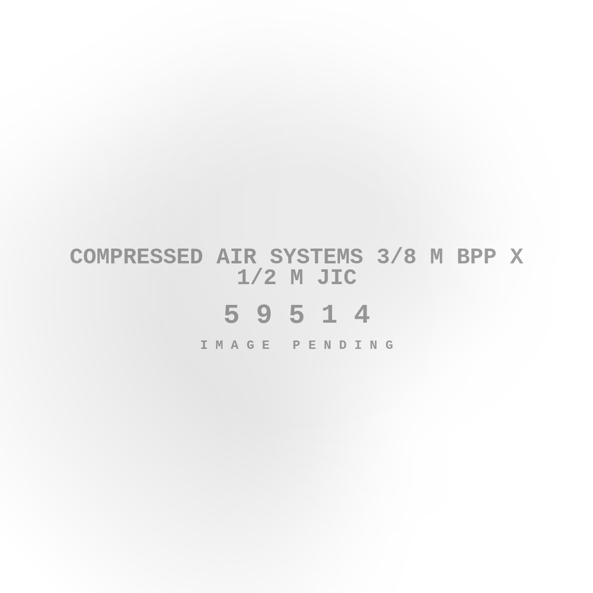 Compressed Air Systems 3/8 M Bpp X 1/2 M JIC