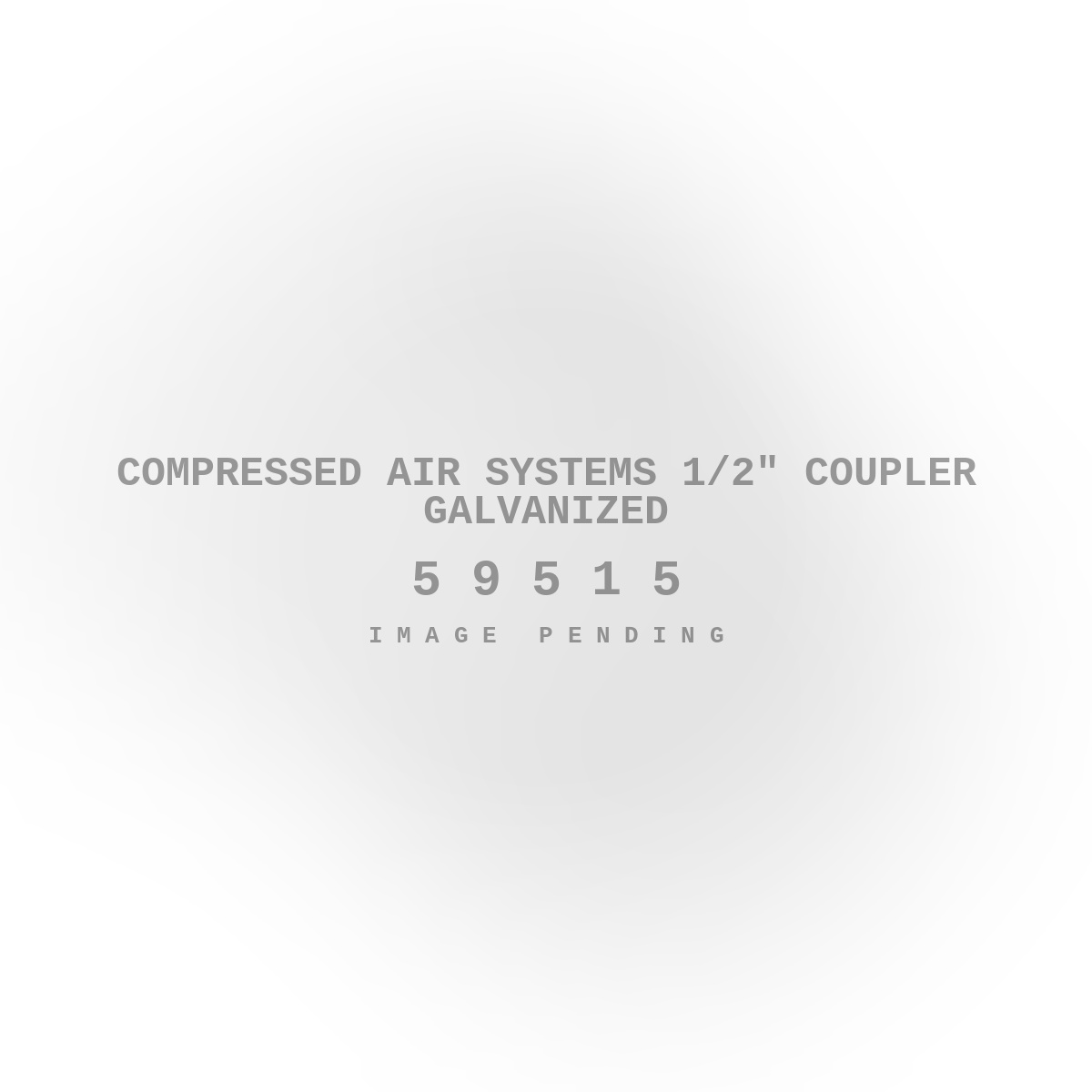 Compressed Air Systems 1/2" Coupler Galvanized