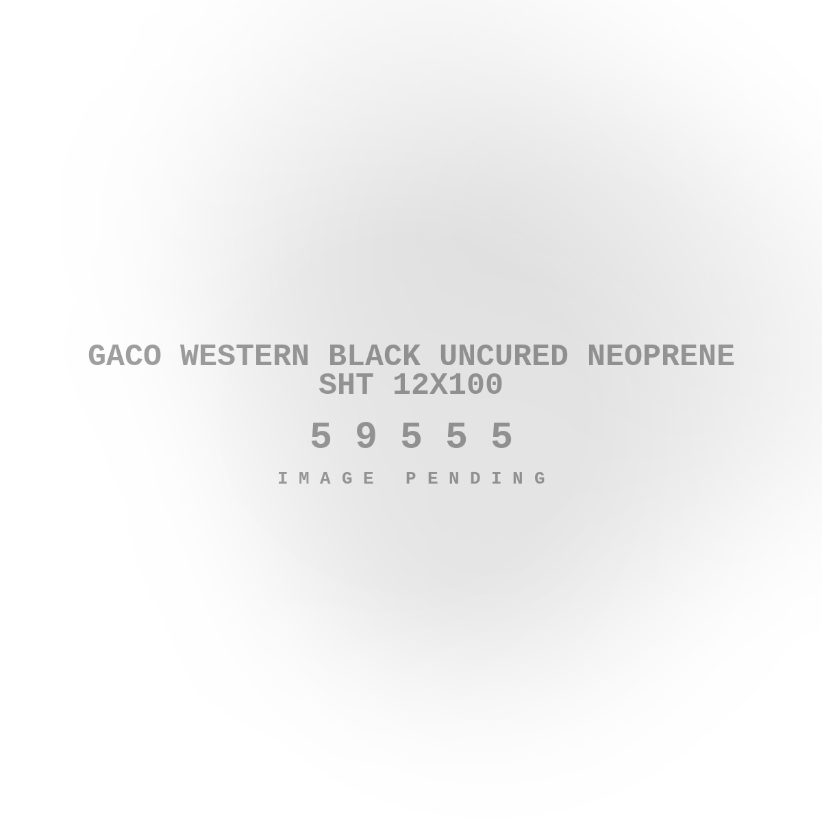 Gaco Western Black Uncured Neoprene Sht 12X100