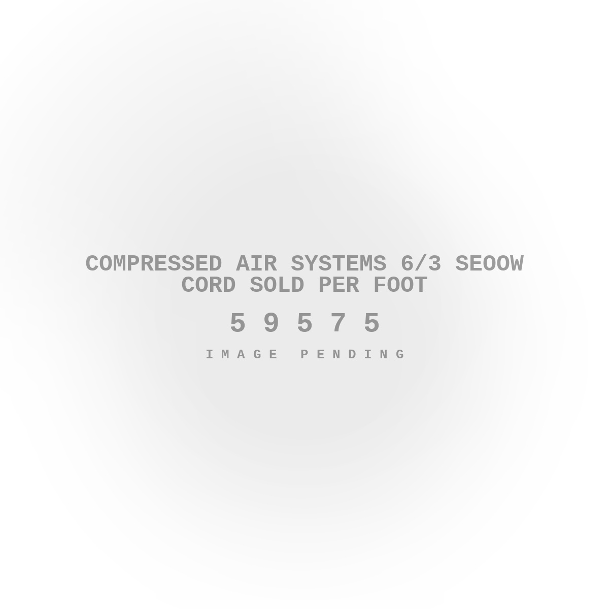 Compressed Air Systems 6/3 Seoow Cord Sold per Foot