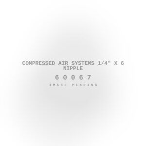 Compressed Air Systems 1/4" X 6 Nipple