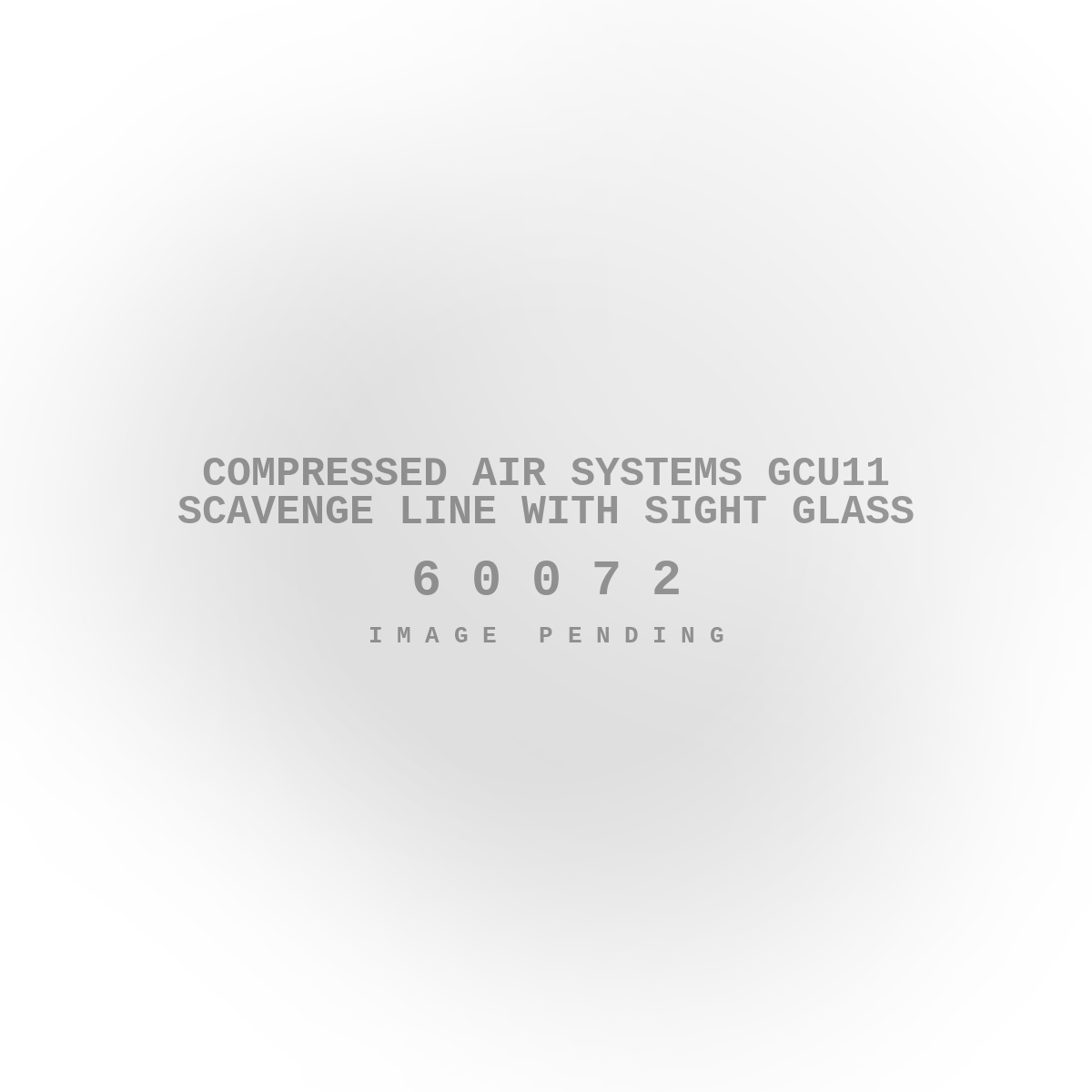 Compressed Air Systems GCU11 Scavenge Line with Sight Glass