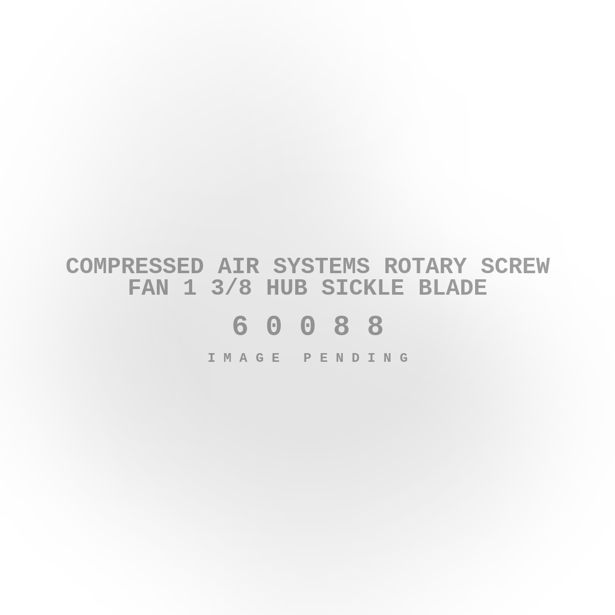 Compressed Air Systems Rotary Screw Fan 1 3/8 Hub Sickle Blade