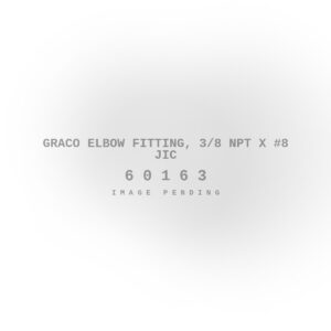 Graco Elbow Fitting, 3/8 NPT X #8 JIC