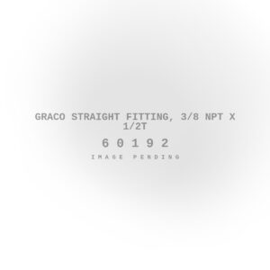 Graco Straight Fitting, 3/8 NPT X 1/2T