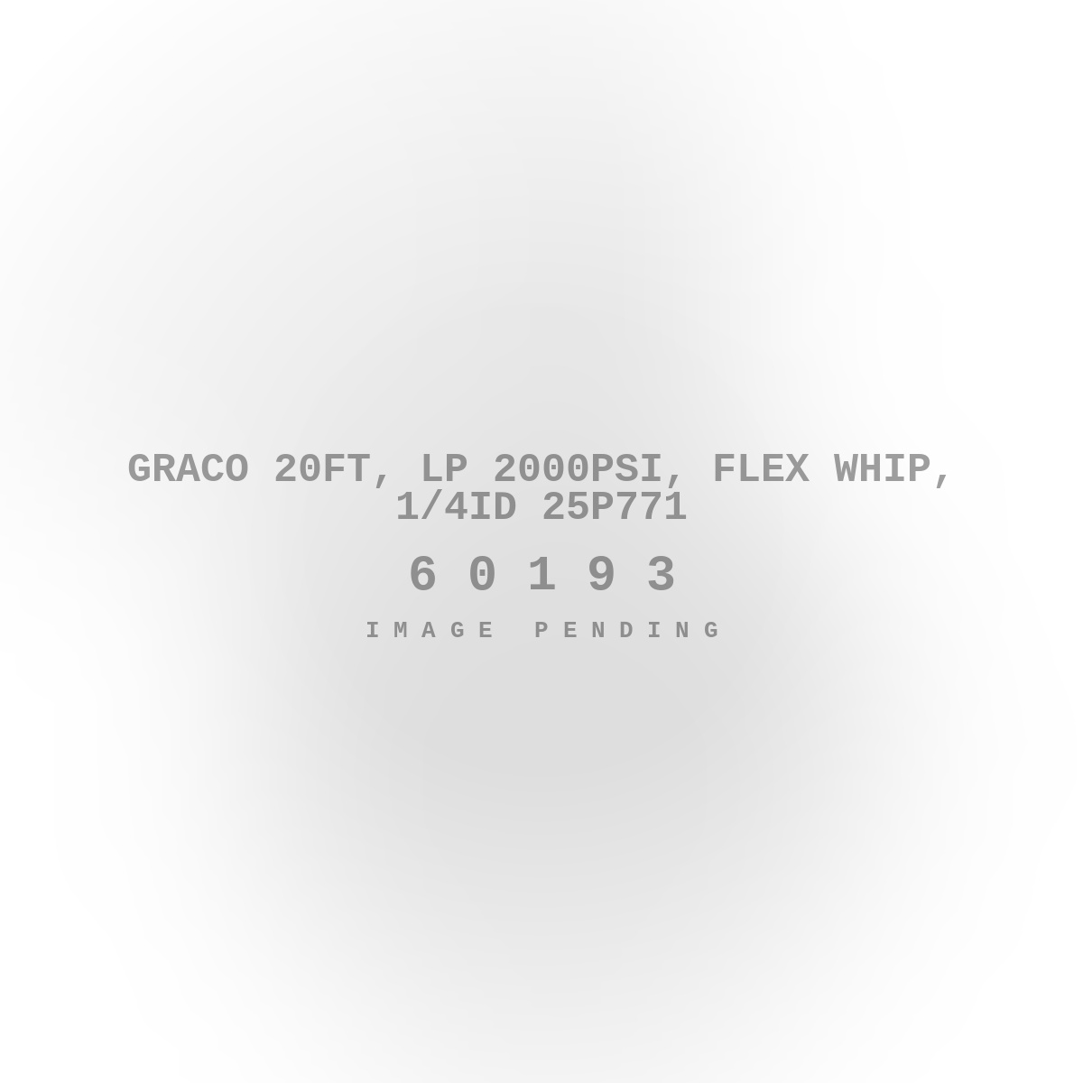 Graco 20ft, LP 2000psi, Flex Whip, 1/4ID 25P771