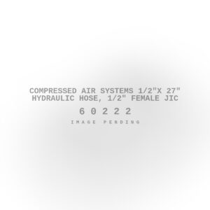 Compressed Air Systems 1/2"x 27" Hydraulic Hose, 1/2" Female JIC