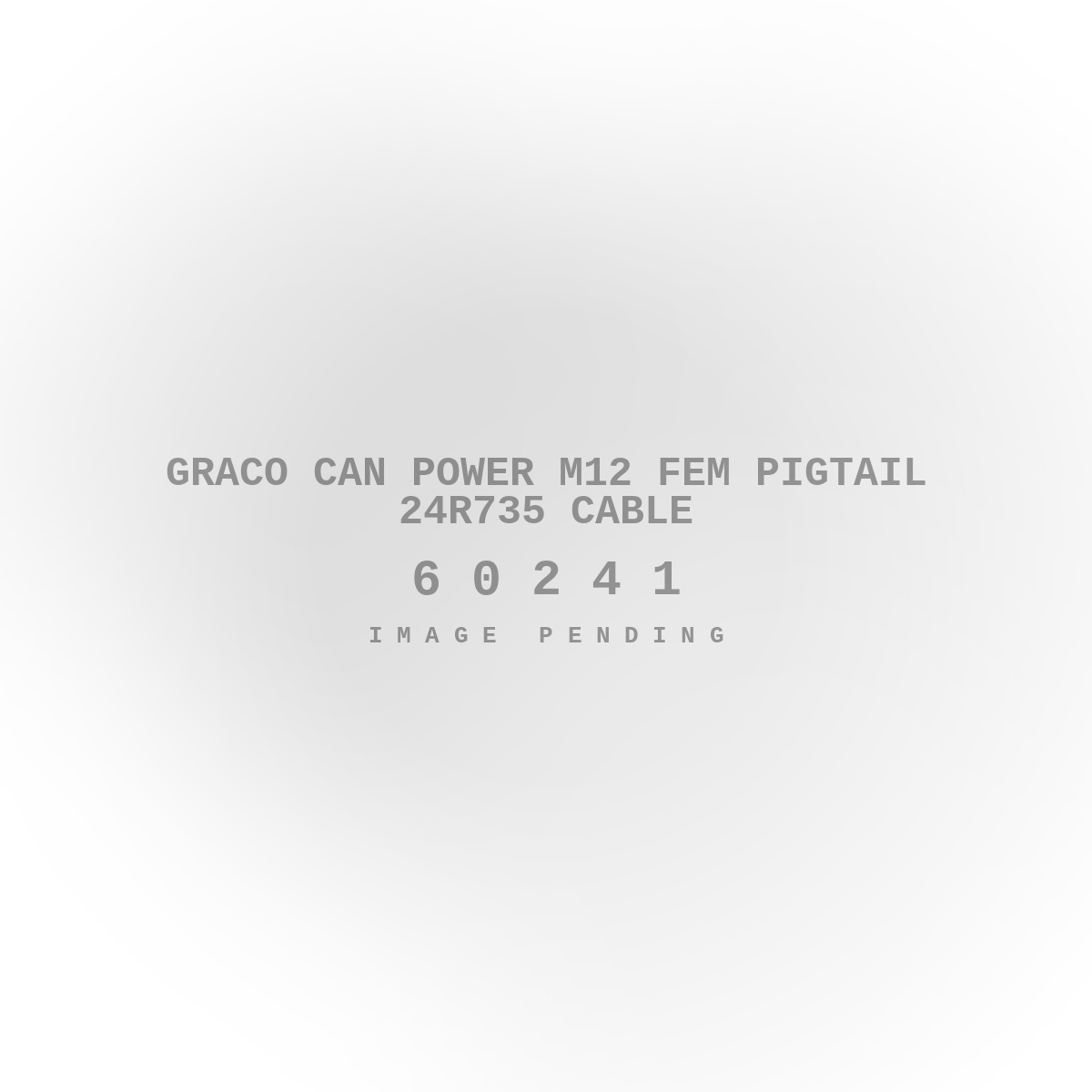 Graco Can Power M12 Fem Pigtail 24R735 Cable