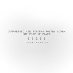Compressed Air Systems Rotary Screw 5HP 230V 1P Panel