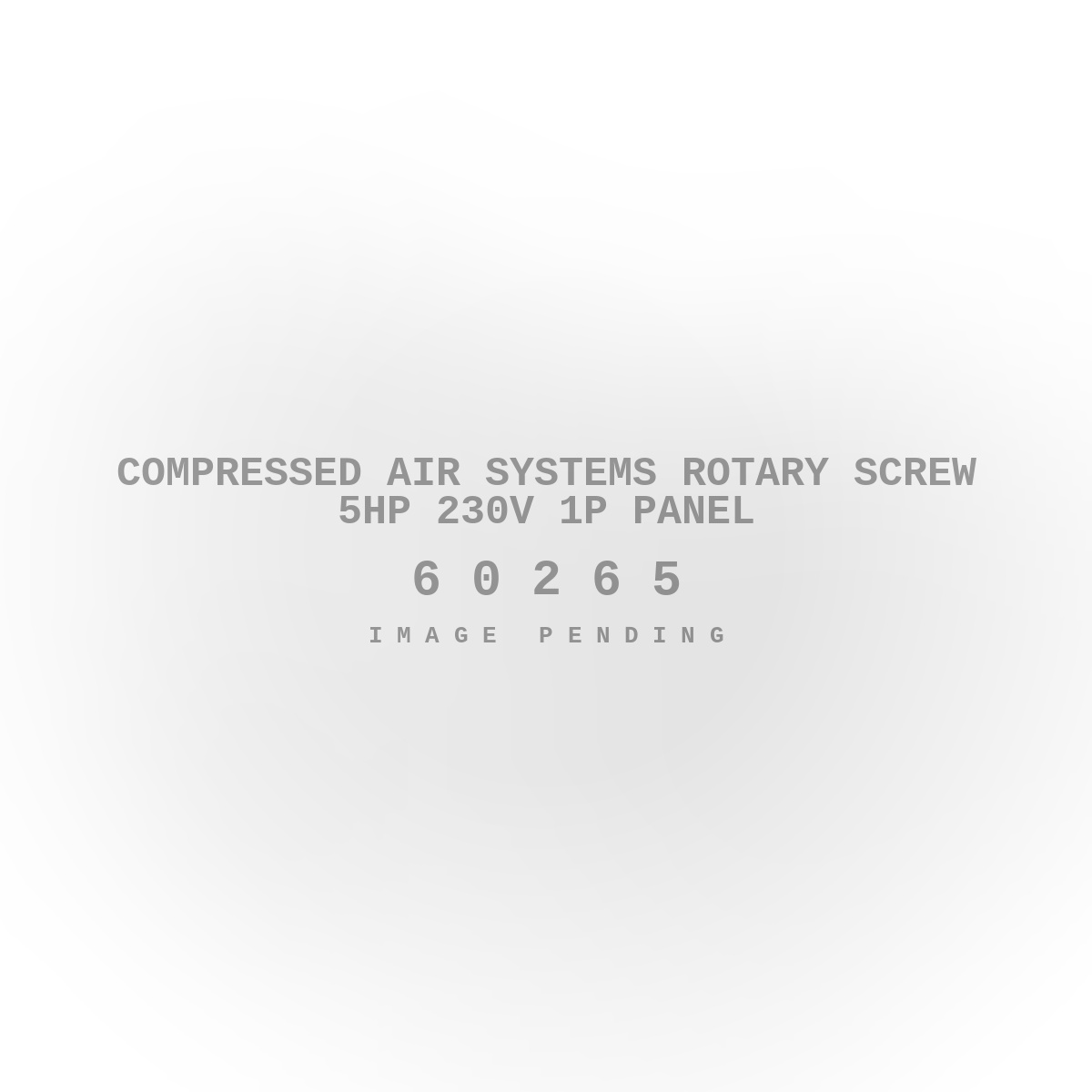 Compressed Air Systems Rotary Screw 5HP 230V 1P Panel