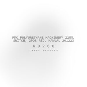 PMC Polyurethane Machinery 22mm, Switch, 2POS Red, Manual 201223