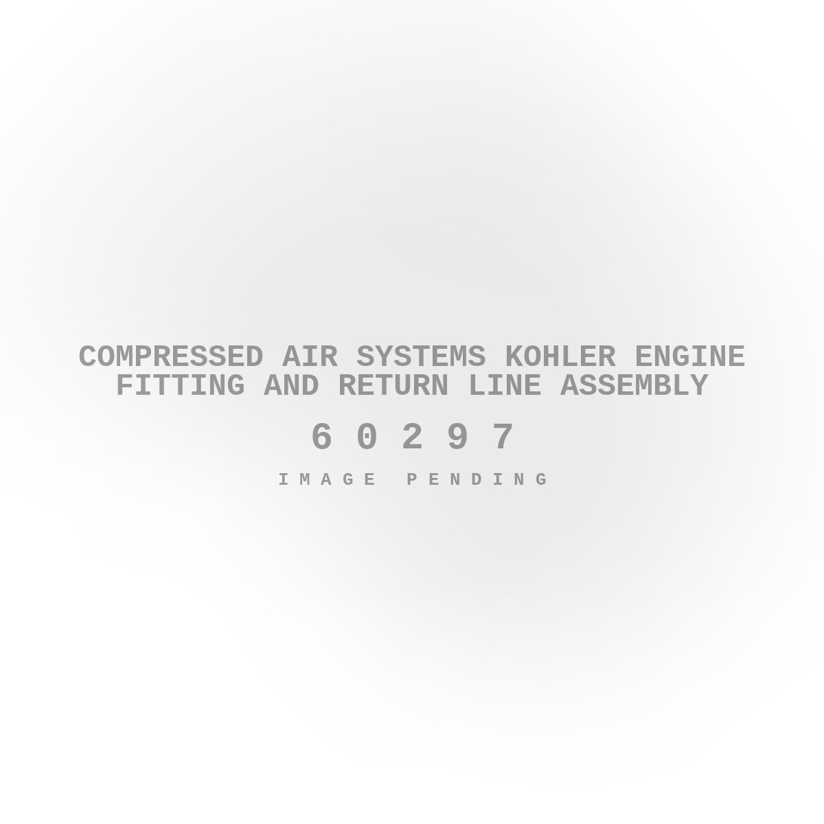 Compressed Air Systems Kohler Engine Fitting and Return Line Assembly