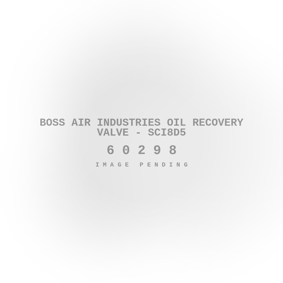 Boss Air Industries Oil Recovery Valve - SCI8D5