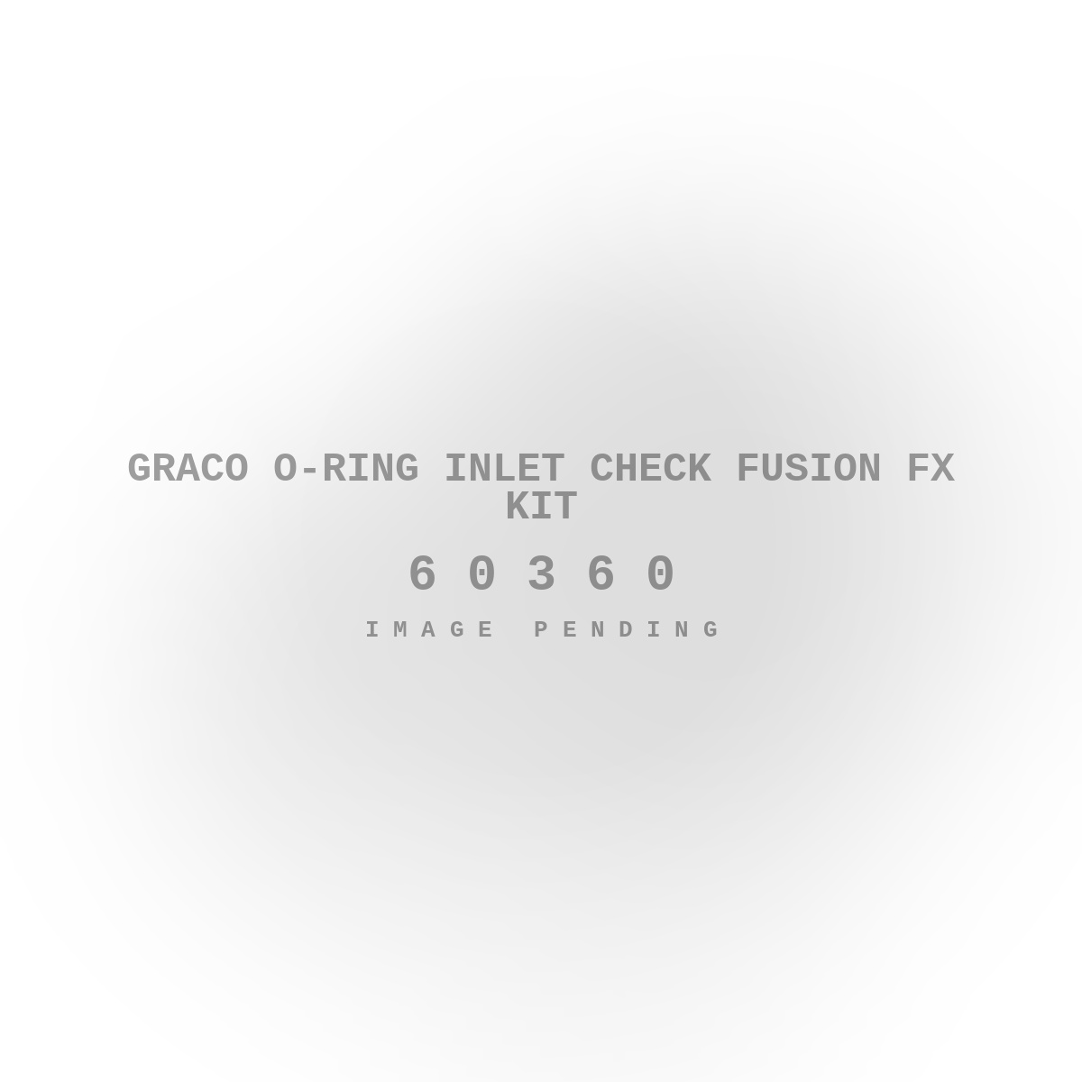 Graco O-Ring Inlet Check Fusion FX Kit