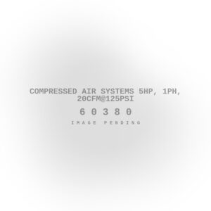 Compressed Air Systems 5hp, 1ph, 20cfm@125psi