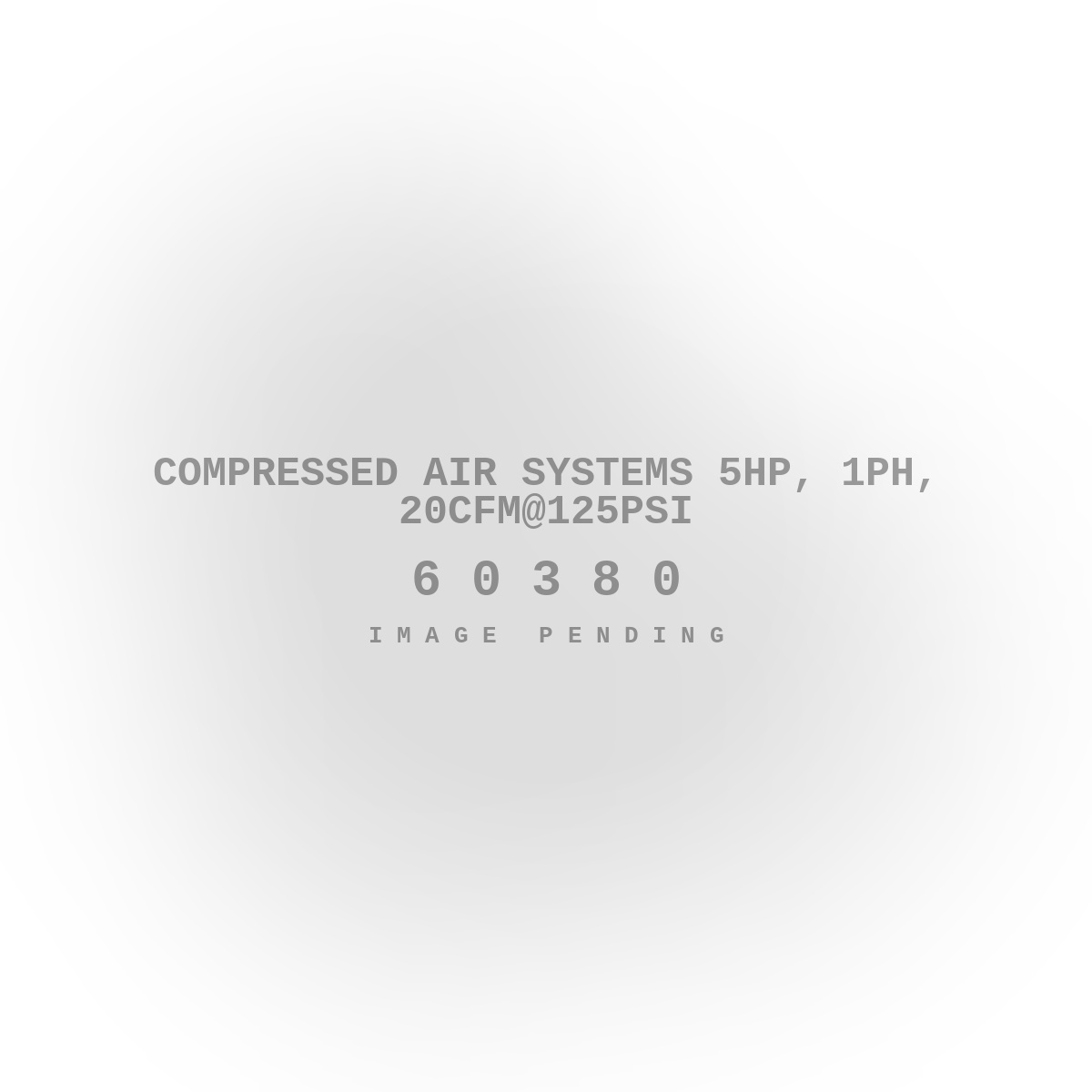 Compressed Air Systems 5hp, 1ph, 20cfm@125psi