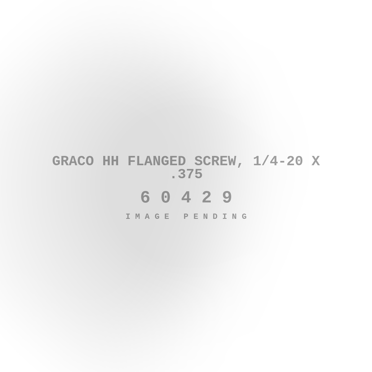 Graco HH Flanged Screw, 1/4-20 X .375