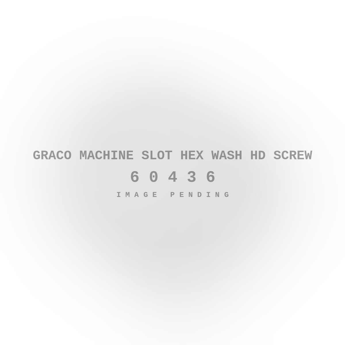 Graco Machine Slot Hex Wash HD Screw