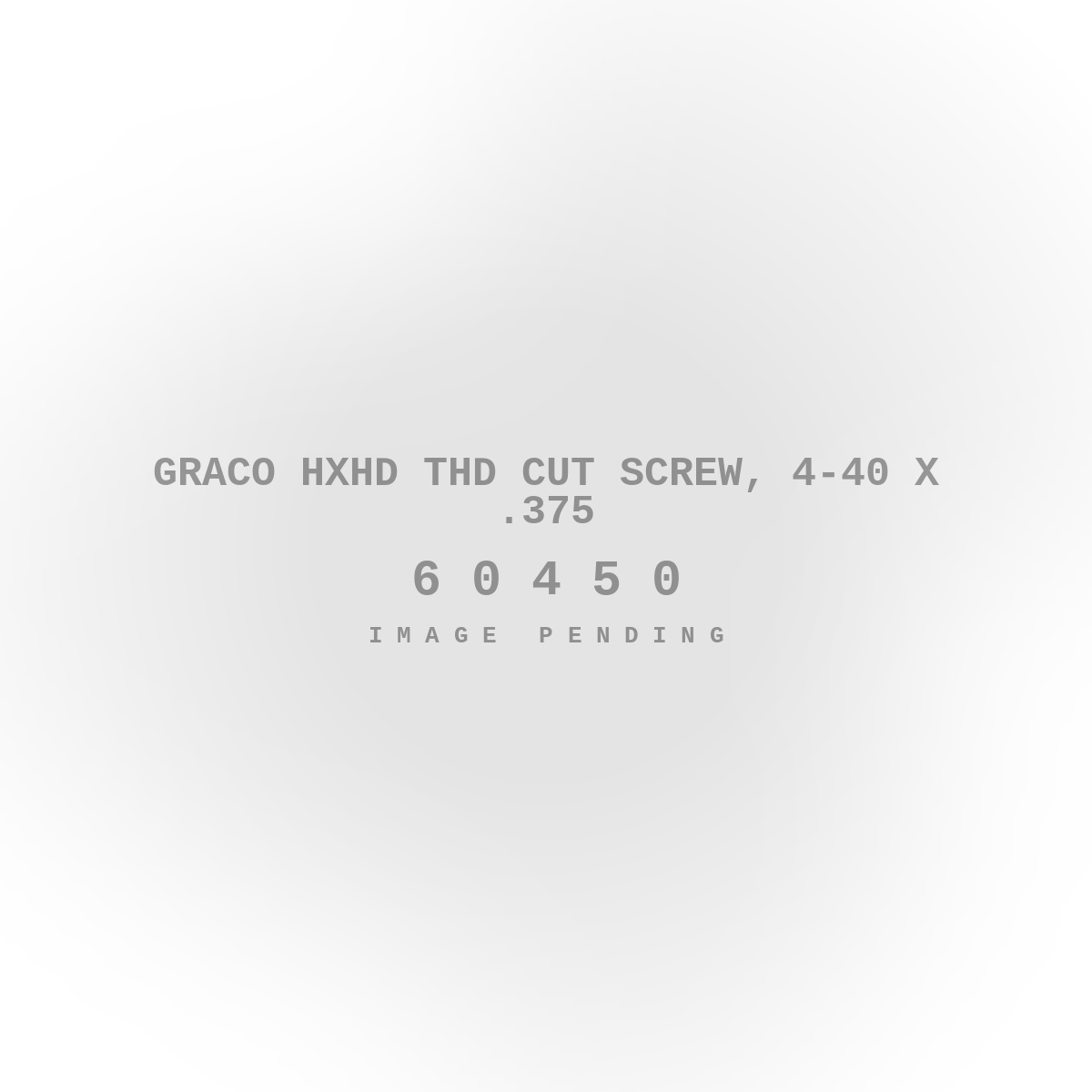 Graco Hxhd Thd Cut Screw, 4-40 X .375